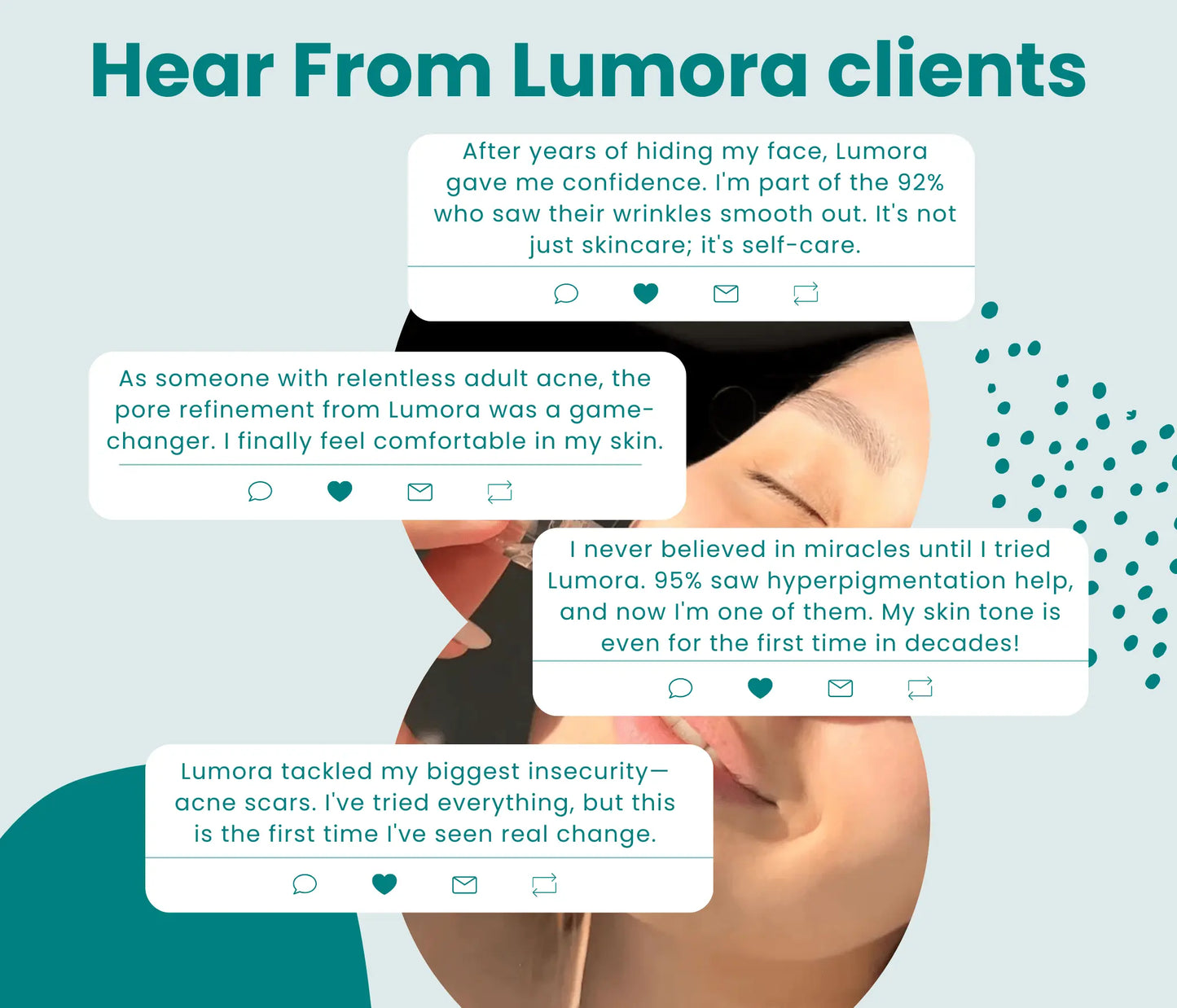 Lumora Micro-infusion System ™ - Transform dull looking skin